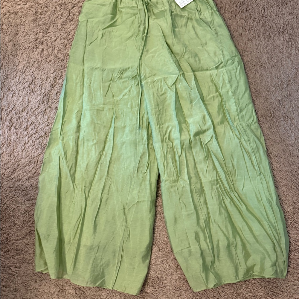 Lightweight Linen Modern Chinese Hanfu top and pants set | fits US L | NWT - Picture 6 of 7